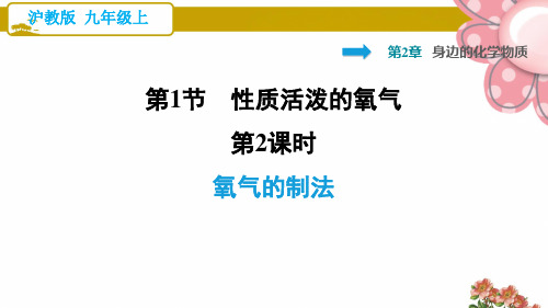 沪教版九年级化学上册《氧气的制法》ppt课件