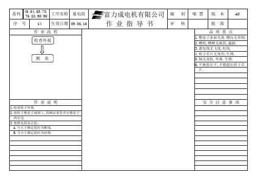 转子线作业指导书