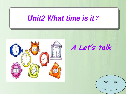 人教(PEP版)四年级下册英语Unit2 What time is it (共21张PPT)