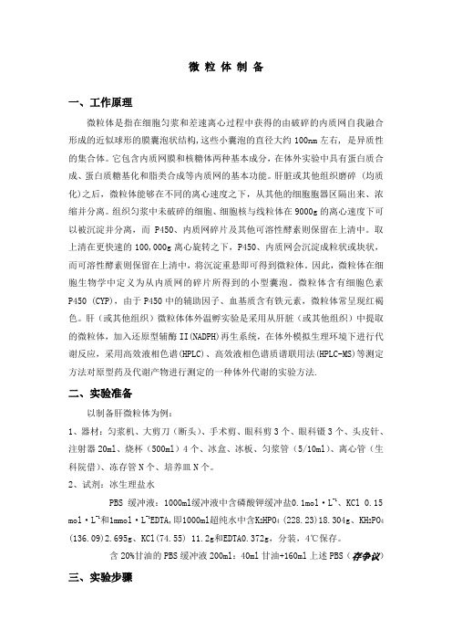 微粒体制备