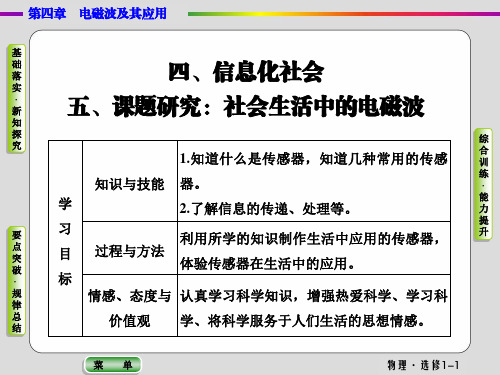 第4章4、5课题研究：社会生活中的电磁波