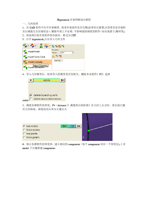 Hypermesh车架网格划分教程