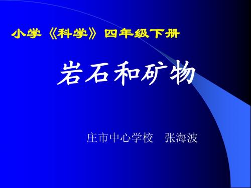 小学科学四年级下册(1)