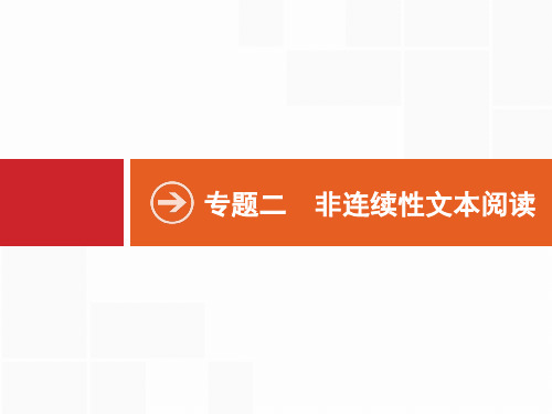 2020年高中语文二轮复习(二)非连续性文本阅读 课件(全国通用版)