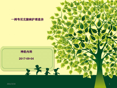 韦尼克脑病护理查房(改)ppt课件