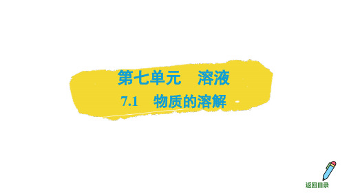 7.1物质的溶解课件---2024-2025学年九年级化学科粤版(2024)下册