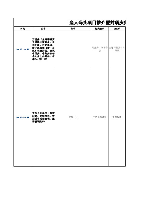 渔人码头活动主持人串词8.30