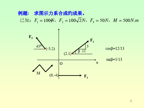 理论力学5平面任意力系