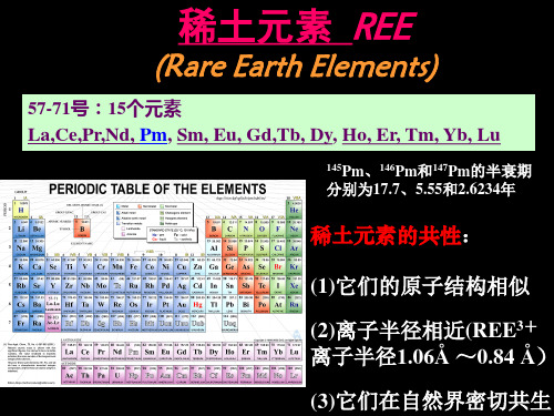 第四章  稀土元素地球化学