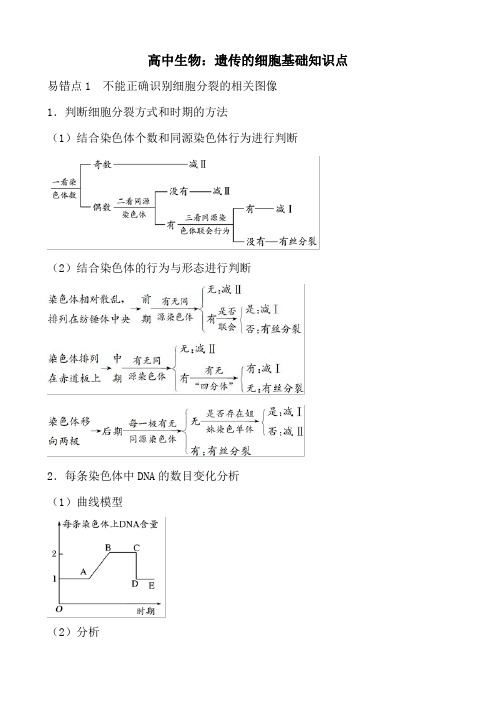 高中生物：遗传的细胞基础知识点