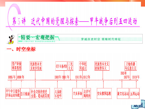 专题五_近代中国的觉醒和探索——甲午战争后到五四运动前的中国