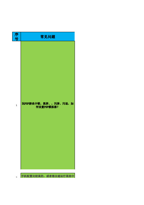 PSP模拟器设置及常见问题