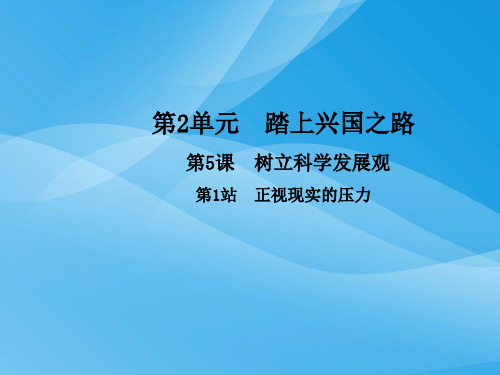 5.1《正视现实的压力》ppt课件优质课件PPT