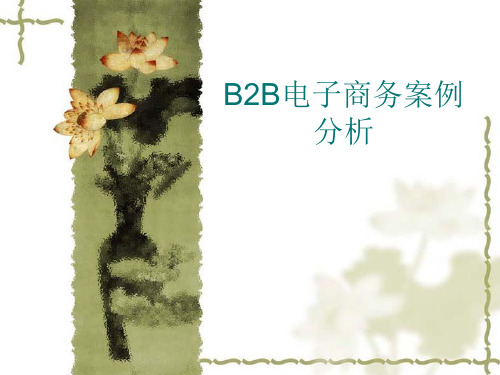 B2B电子商务案例分析2