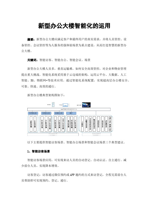 新型办公大楼智能化的运用