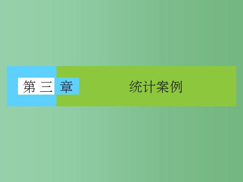 高中数学第3章统计案例1回归分析北师大版选修