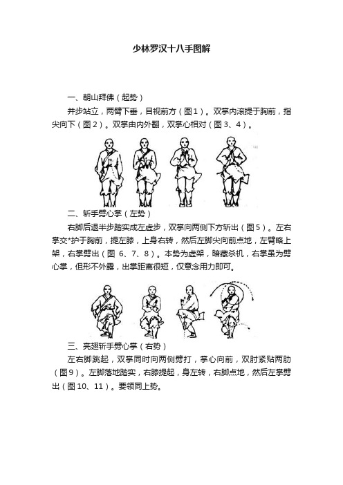 少林罗汉十八手图解