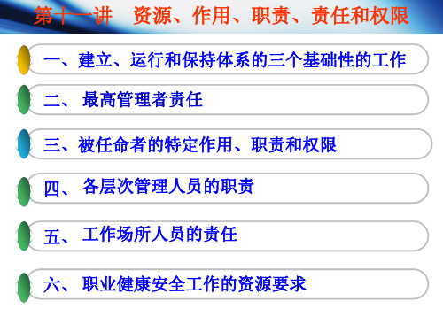 职责责任和权力4.4.1