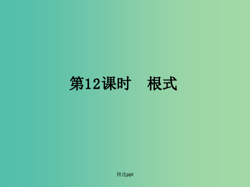 高中数学 2.1第12课时 根式课件 新人教A版必修1