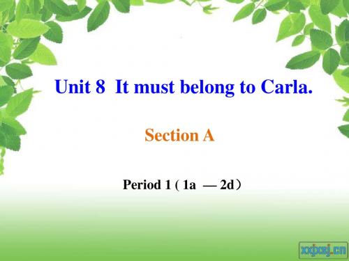 2015年九年级英语Unit8_It_must_belong_to_Carla