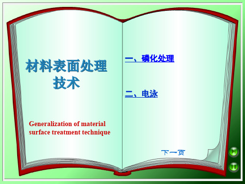 磷化表面处理 PPT课件