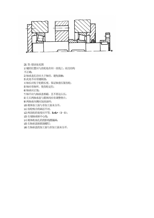 轴改错题