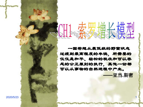 CH1索罗增长模型(精)