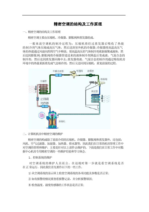 精密空调的结构及原理