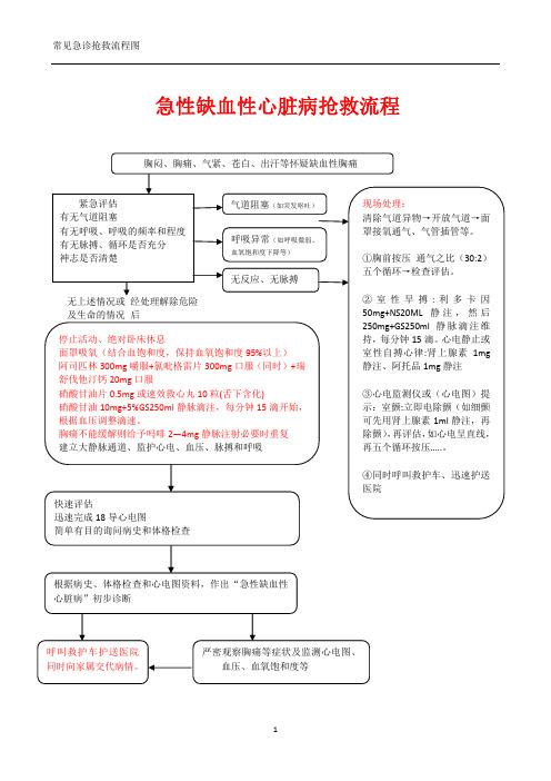 新12种急诊抢救流程图