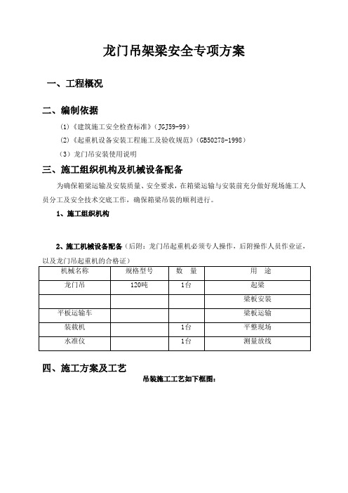 龙门吊安全专项施工方案(5)