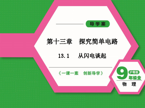 2024-2025学年初中物理九年级(沪粤版)课件13.1 从闪电谈起