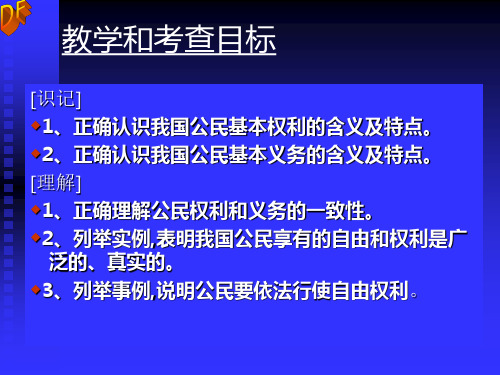 初二政治下学期正确行使权利 自觉履行义务(PPT)4-4