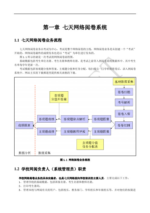 七天网络阅卷学校用户规范操作指南