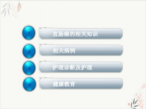 直肠癌护理教学查房PPT.