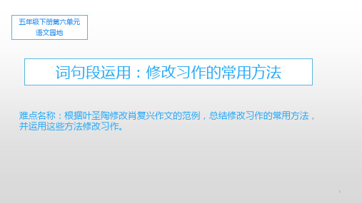 最新部编版小学语文五年级下册《语文园地六》精品教学课件