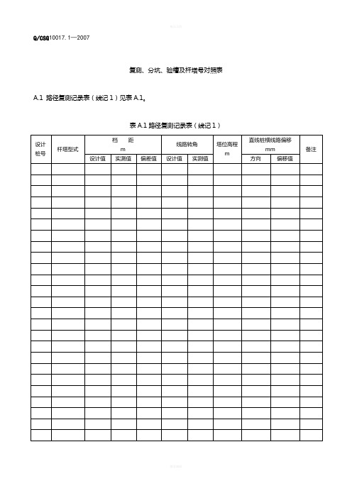 110kV～500kV送变电工程质量检验及评定标准线路部分