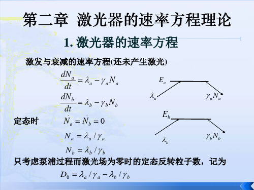 第二章激光器的速率方程理论