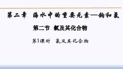  2.2.1氯气的性质课件  2024-2025学年高一上学期化学人教版(2019)必修第一册 