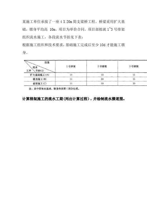 流水典型例题