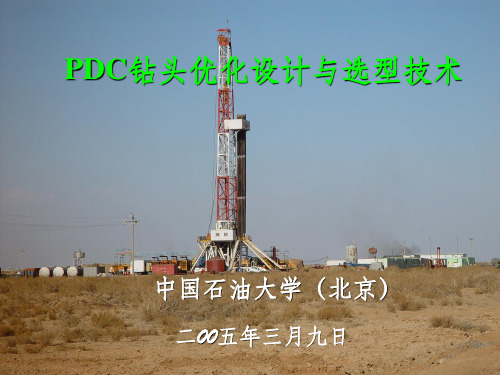 PDC钻头设计与优选技术