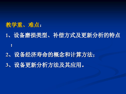 精选工程经济学设备更新分析