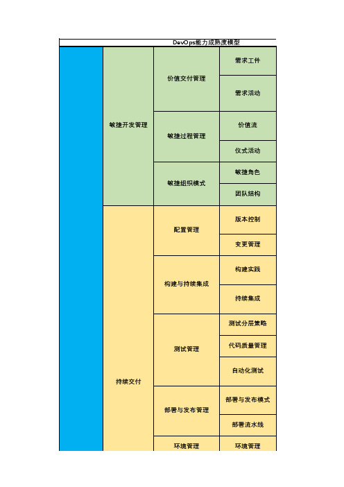 研发运营一体化DevOps能力成熟度模型评估(完整版)