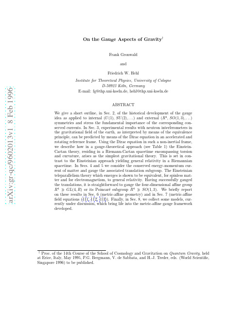 On the Gauge Aspects of Gravity