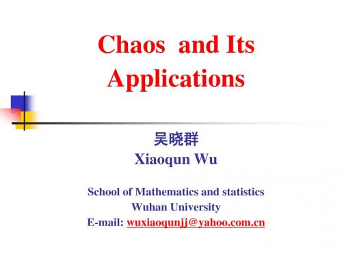 Chaos and its Application2010 1&2