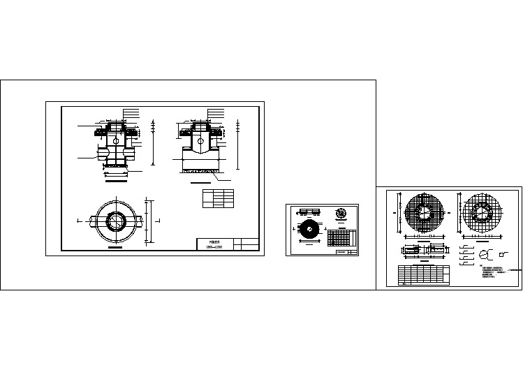 经典大型建筑市政室外雨污井做法CAD布置图