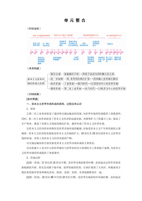 2020版《衡中学案》高三历史一轮总复习学案第七单元 单元整合