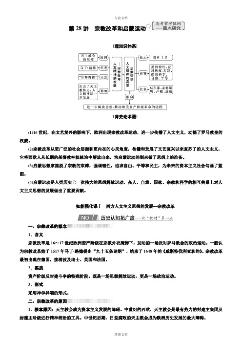 第28讲宗教改革和启蒙运动讲义