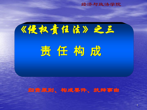 侵权责任法第二章责任构成演示文稿