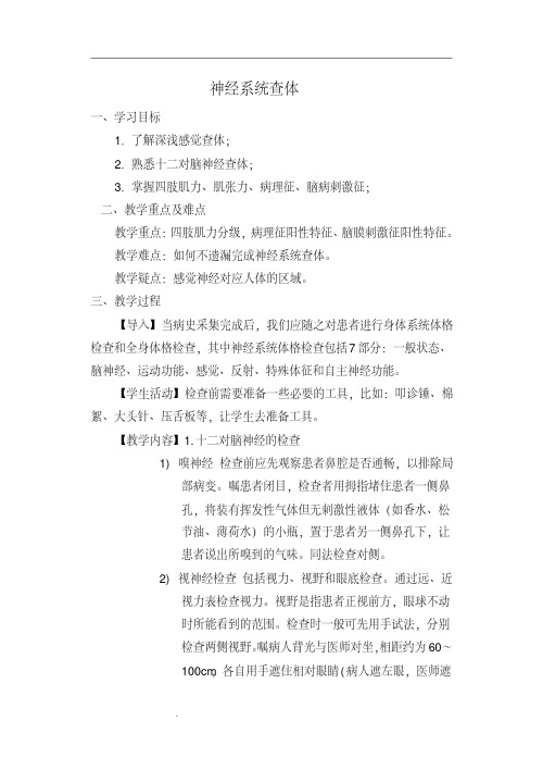 【晨鸟出品】神经内科体格检查