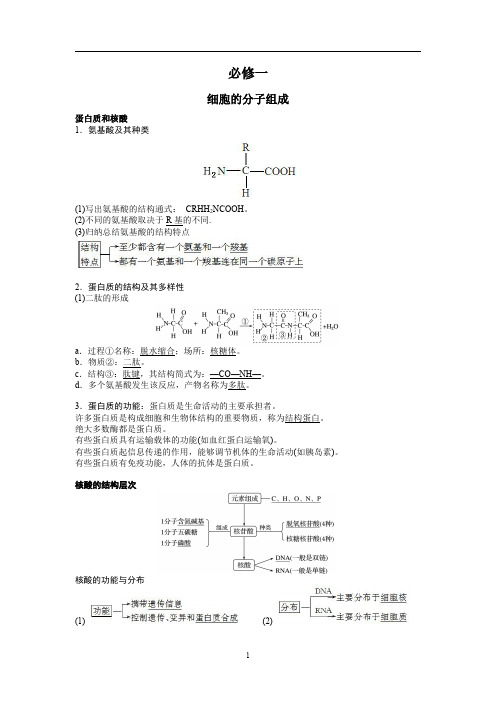 小高考生物知识点总结